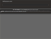 Tablet Screenshot of dailyeyes.com